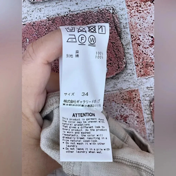 Pas de Calais linen pants size 34 - Picture 12 of 14